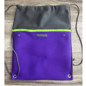 Rodan + Fields Cinch Sac Drawstring Bag Purple Gray